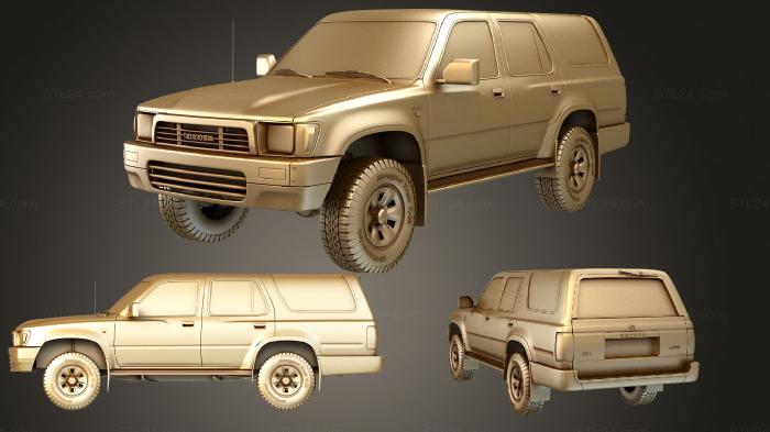 Автомобили и транспорт (Комплект Toyota 4Runner, CARS_3597) 3D модель для ЧПУ станка